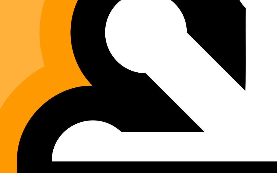 The same corner as a vector: clean curves and straight edges