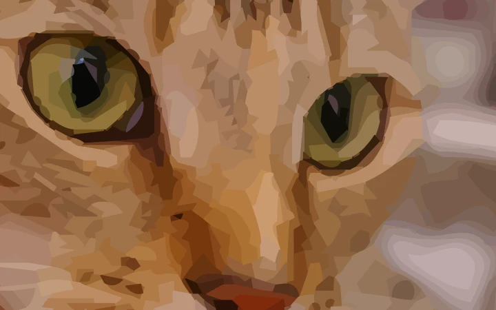 The same patch as a vector: layers of flat shapes